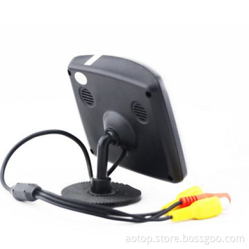 3.5-inch Car Mini Rear-view Monitor,Remote Control/Multiple Languages/OSD Menu/Compact Design